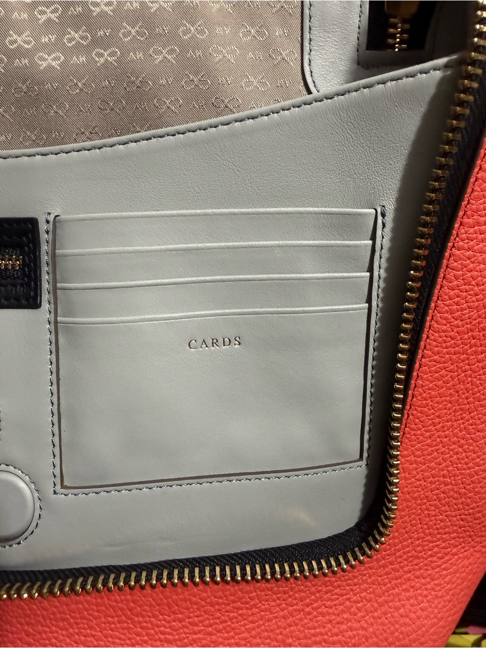 NEW $1400 Anya Hindmarch leather large Coral Crossbody Bag meswith Tassel Detail - Picture 11 of 12
